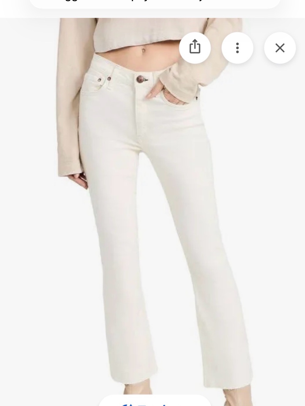 rag & bone Peyton  Cropped Flare Jeans